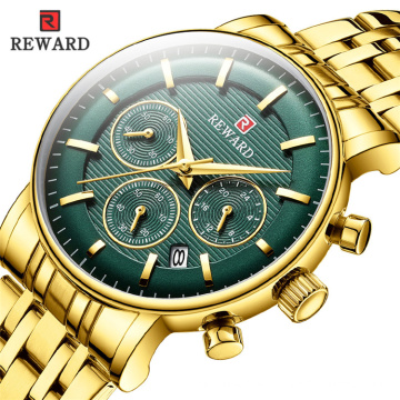 REWARD RD81006L Chronograph Woman Watches Luxury Dress Ladies Watch Calendar Quartz Wristwatches Rose Gold montre femme 2019
